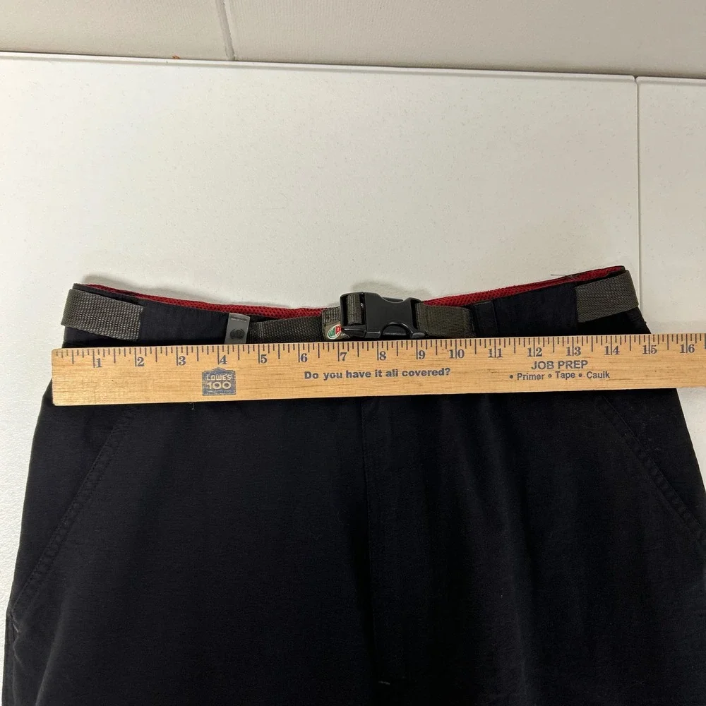 Mountain Dew Cargo Pants Mens 30x32 Black Gorpcore Utility Belted MD10042 Y2K